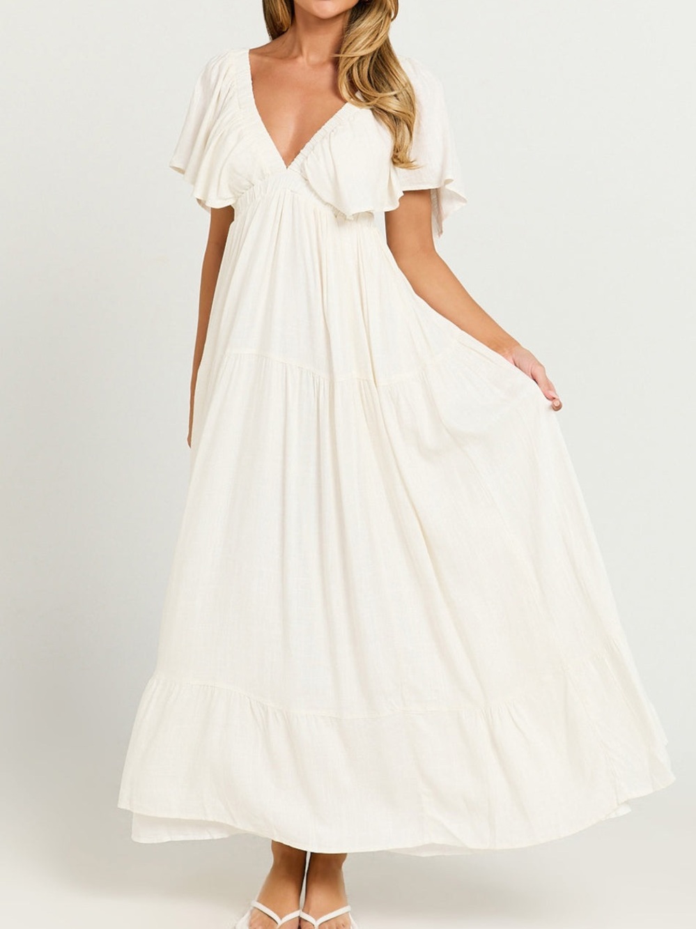 NWT REVOLVE Australia SHOWPO Lyrad empire waist textured maxi dress US 2 - Picture 12 of 12